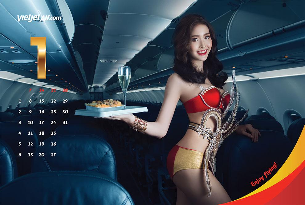 Вьетнамский авиаперевозчик выпустил горячий календарь
