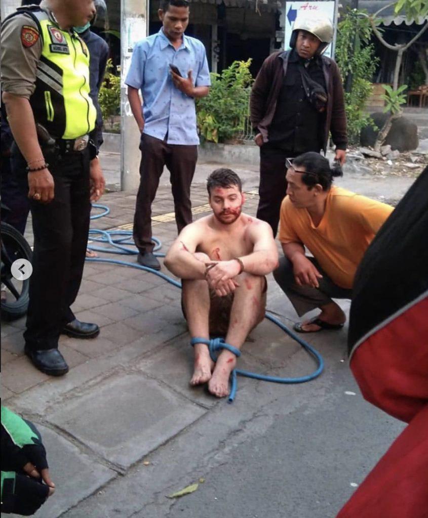 Пьяный забег австралийца по Бали забудут еще не скокро