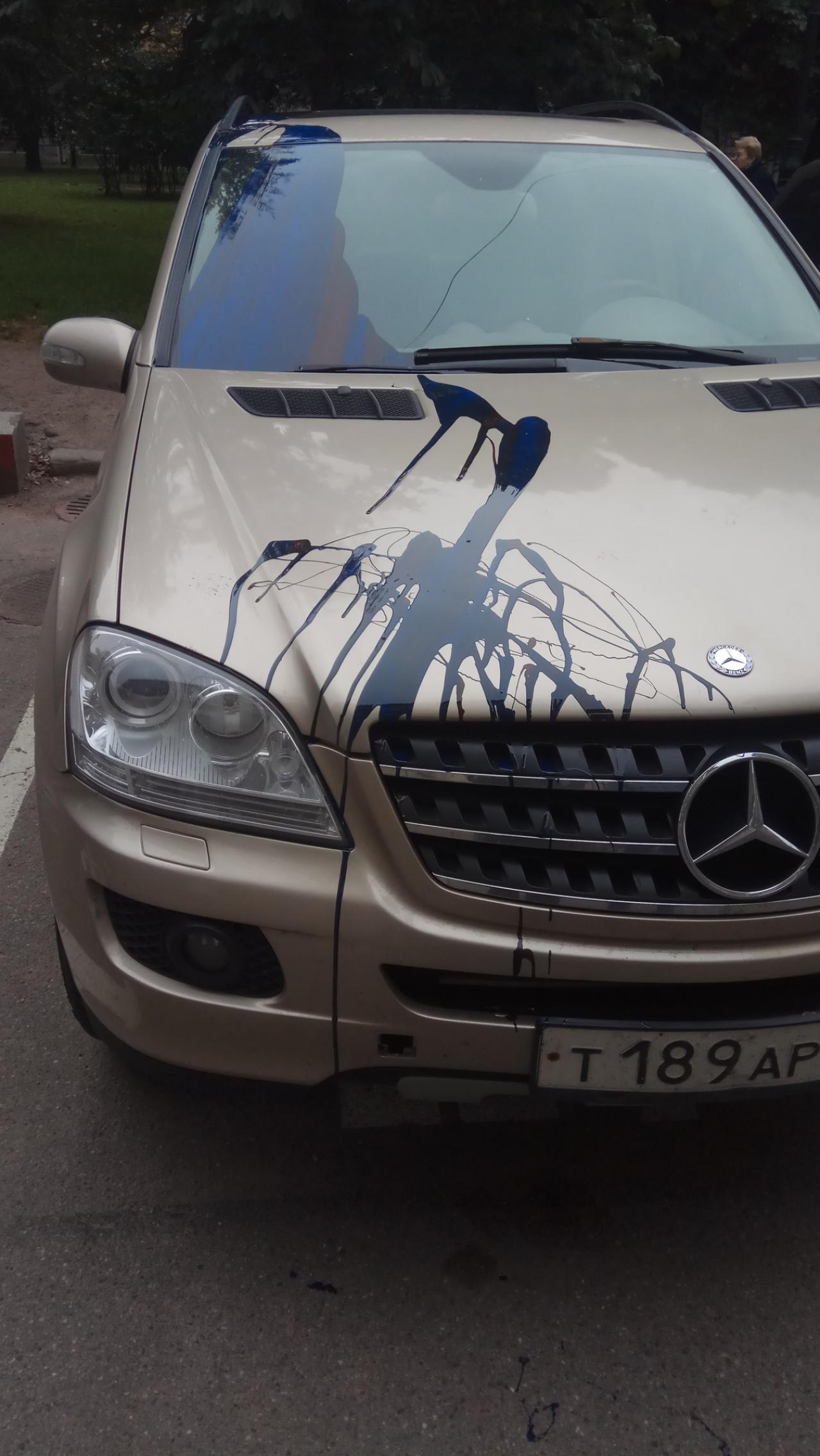 «Мерседес» добибикался до посинения