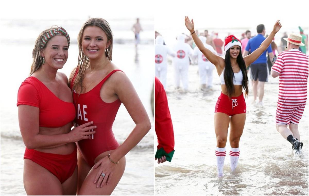 Тысячи британцев приняли участие в ежегодных рождественских купаниях
