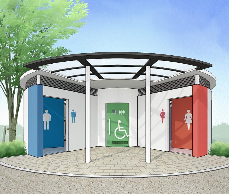 Схема функционирования типового японского туалета в общественном месте