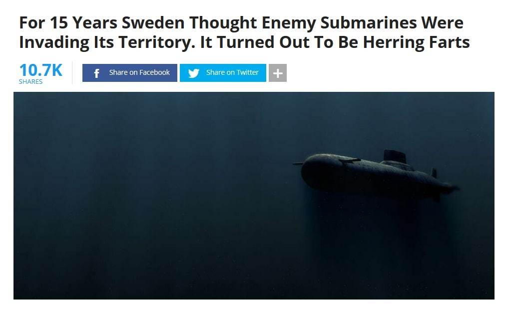 Если ты думаешь что твоя работа бесполезна вспомни о ВМС Швеции