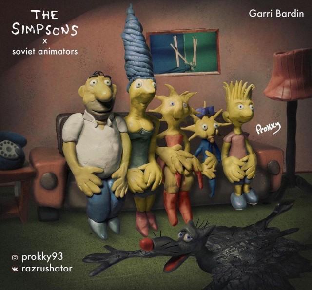  Заставка Симпсонов в исполнении советских мультипликаторов