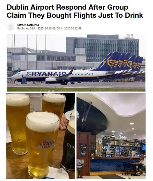 Ирландцы покупают билеты на авиарейсы только для того, чтобы напиться в компании друзей