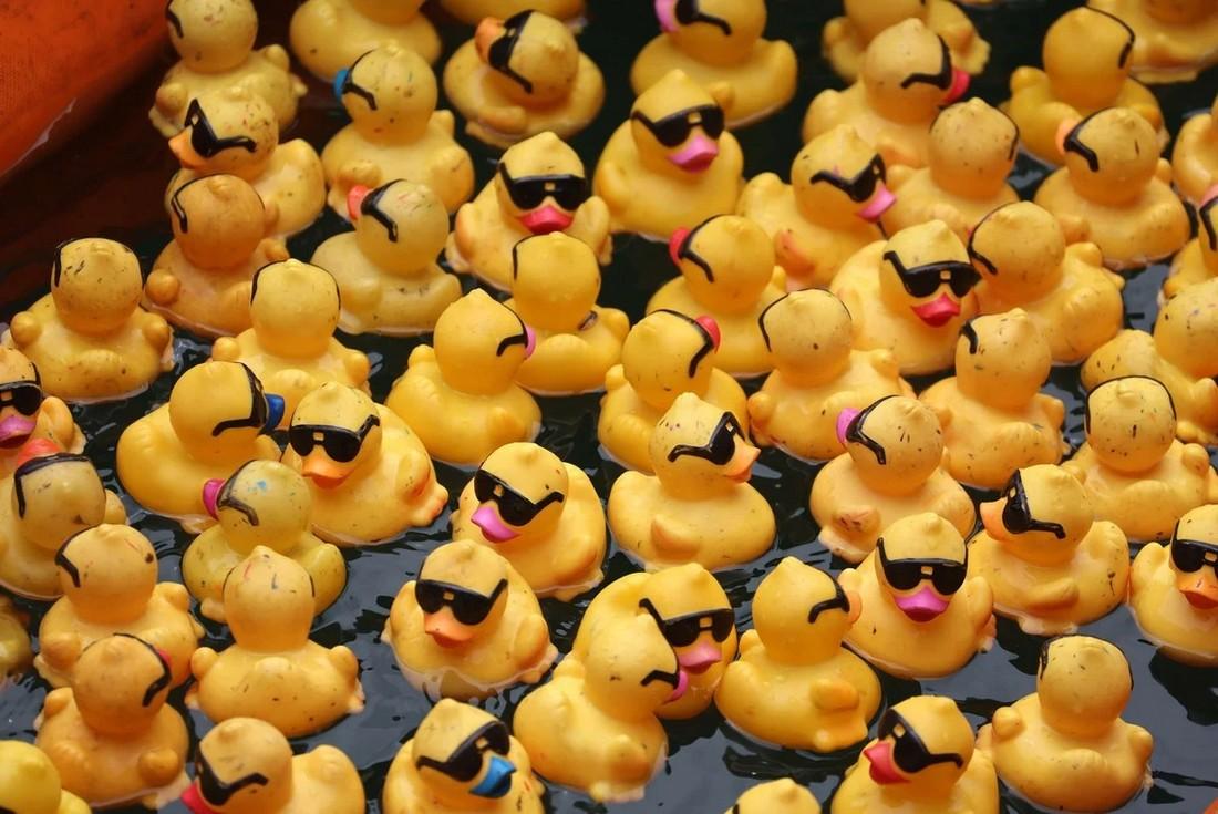 Chicago Ducky Derby 2022: более 70 000 резиновых утят выпустили в реку Чикаго