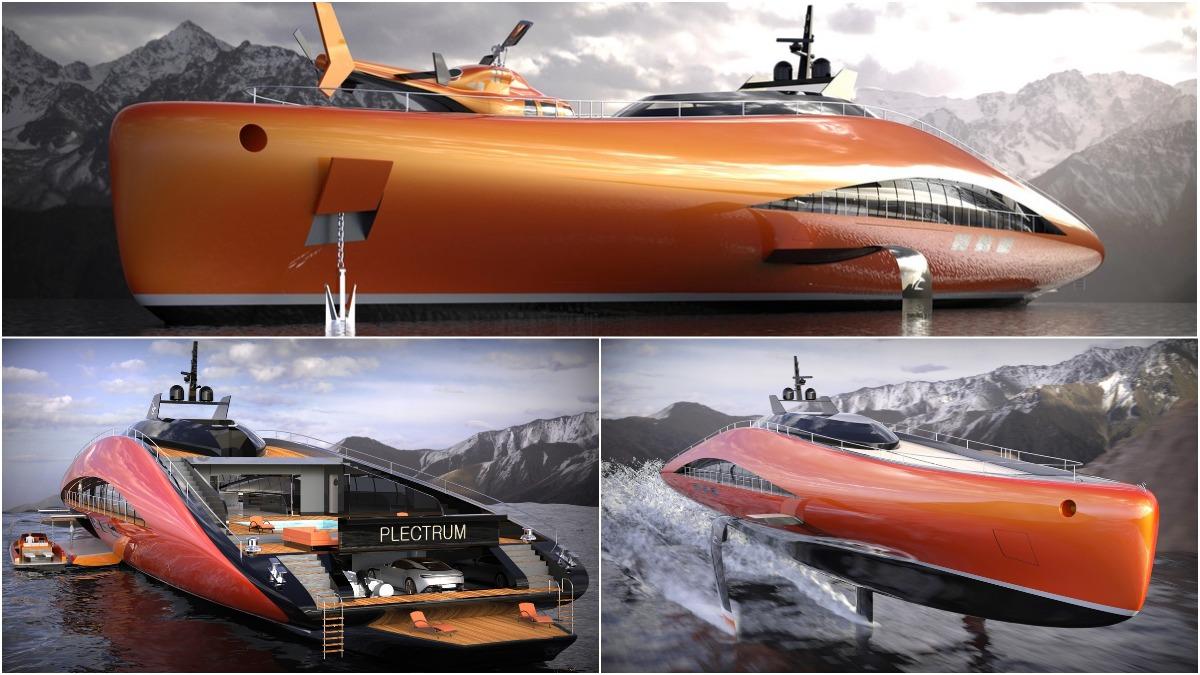 Впечатляющая летающая яхта стоимостью 80 млн евро