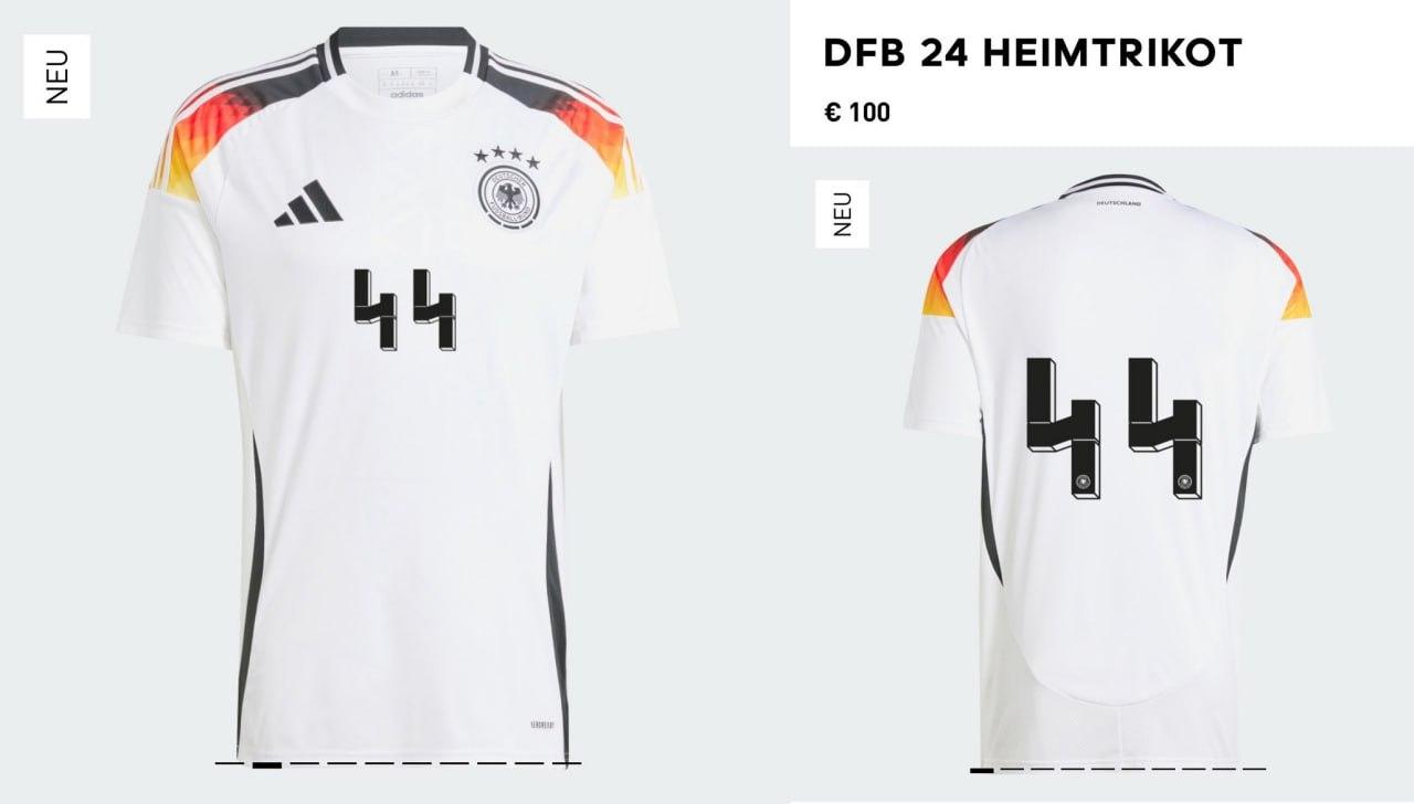 Adidas запретил покупать новую футболку сборной Германии с номером 44.