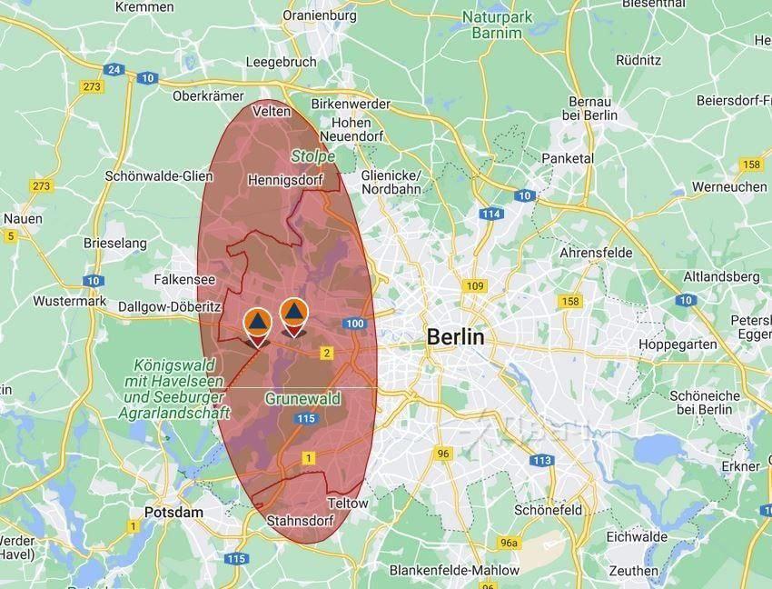 В Берлине горит крупнейший оборонный завод