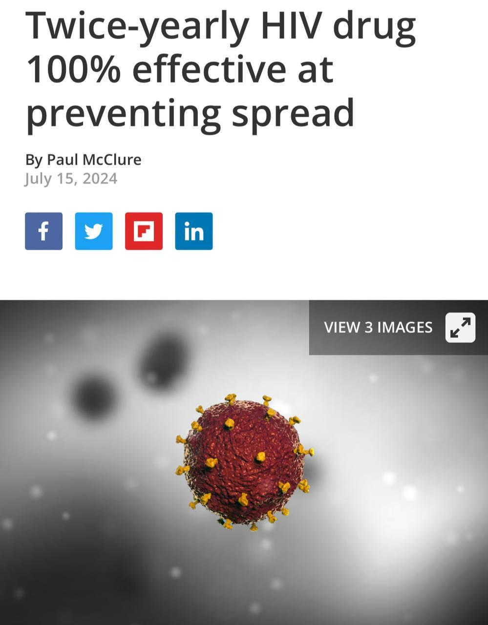 ВИЧ побеждён — учёные создали препарат, который на 100% защищает людей от ВИЧ-инфекции и предотвращает размножение вируса в организме.