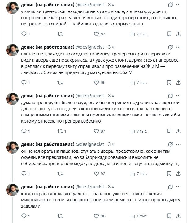 Смешная история о борьбе за традиционные ценности или как в московском ТЦ боролись с глорихолом в туалете.