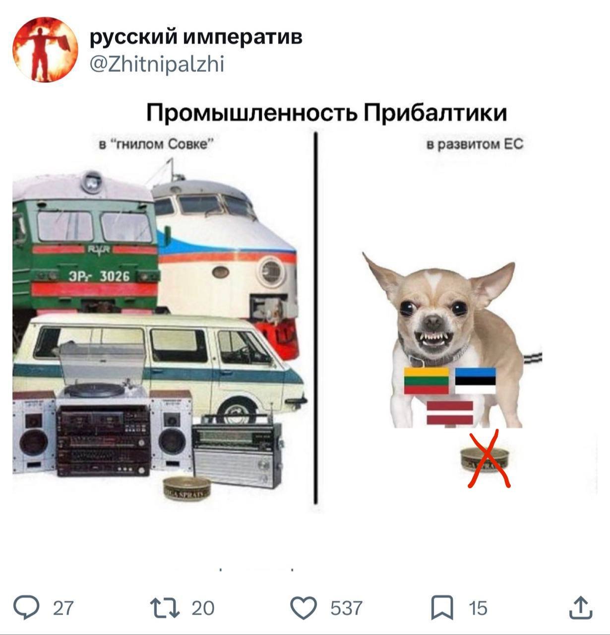 Мем - смешной, ситуация - страшная.