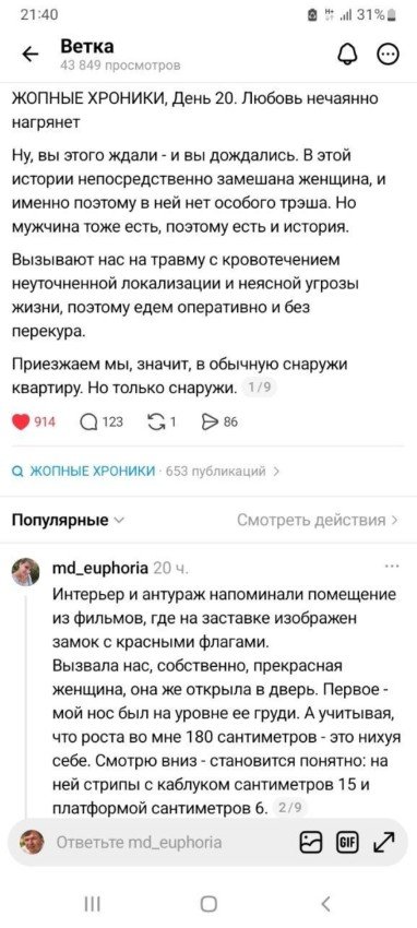 Жопные хроники