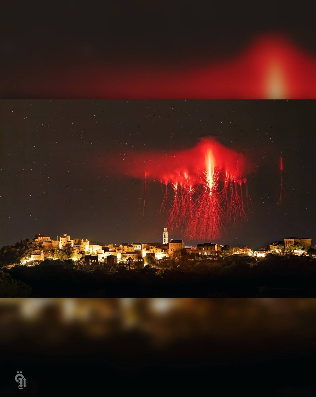 В небе над Францией засняли «корабли пришельцев» — фотограф запечатлел редчайшие красные спрайты